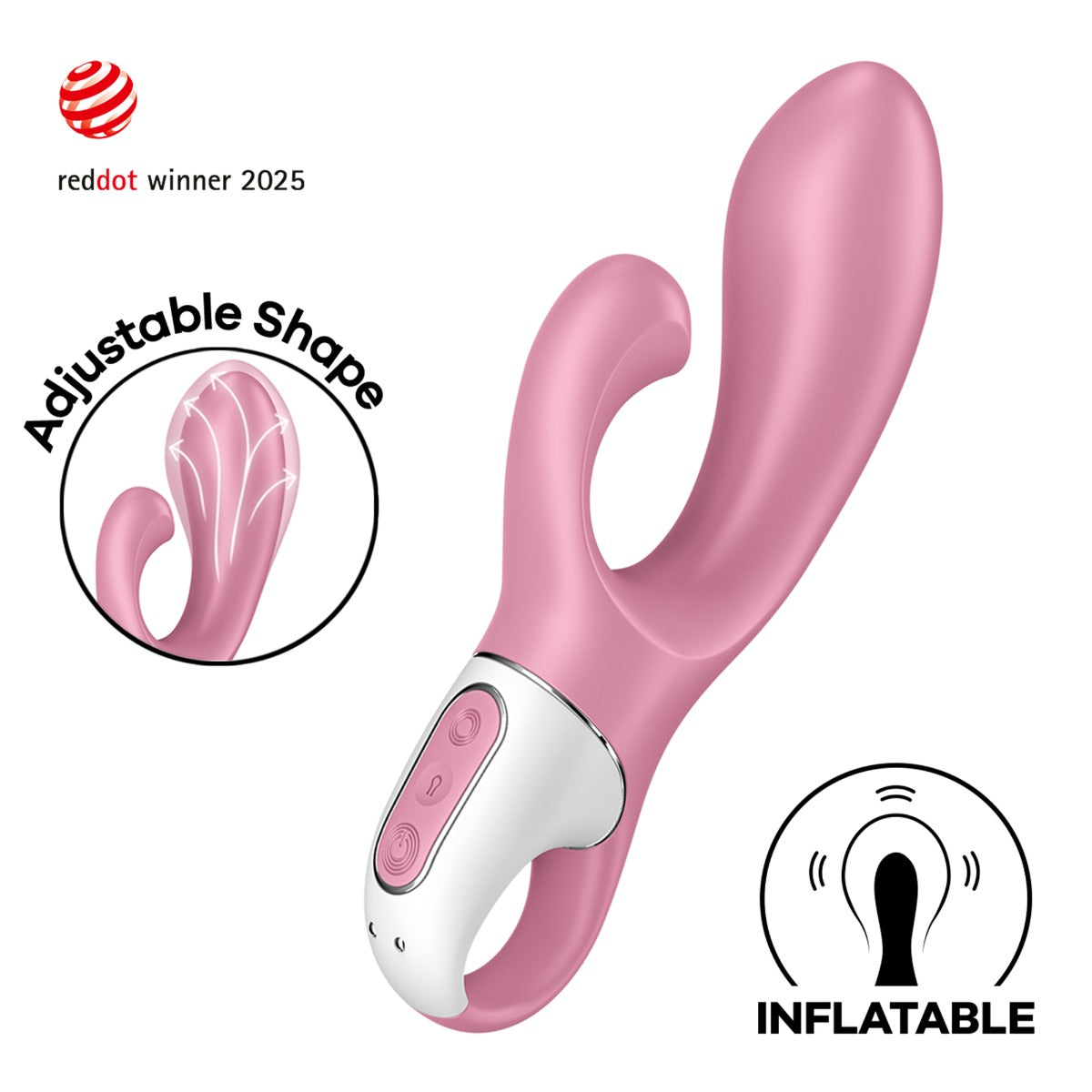 Satisfyer Air Pump Bunny 2 in Pink – front view