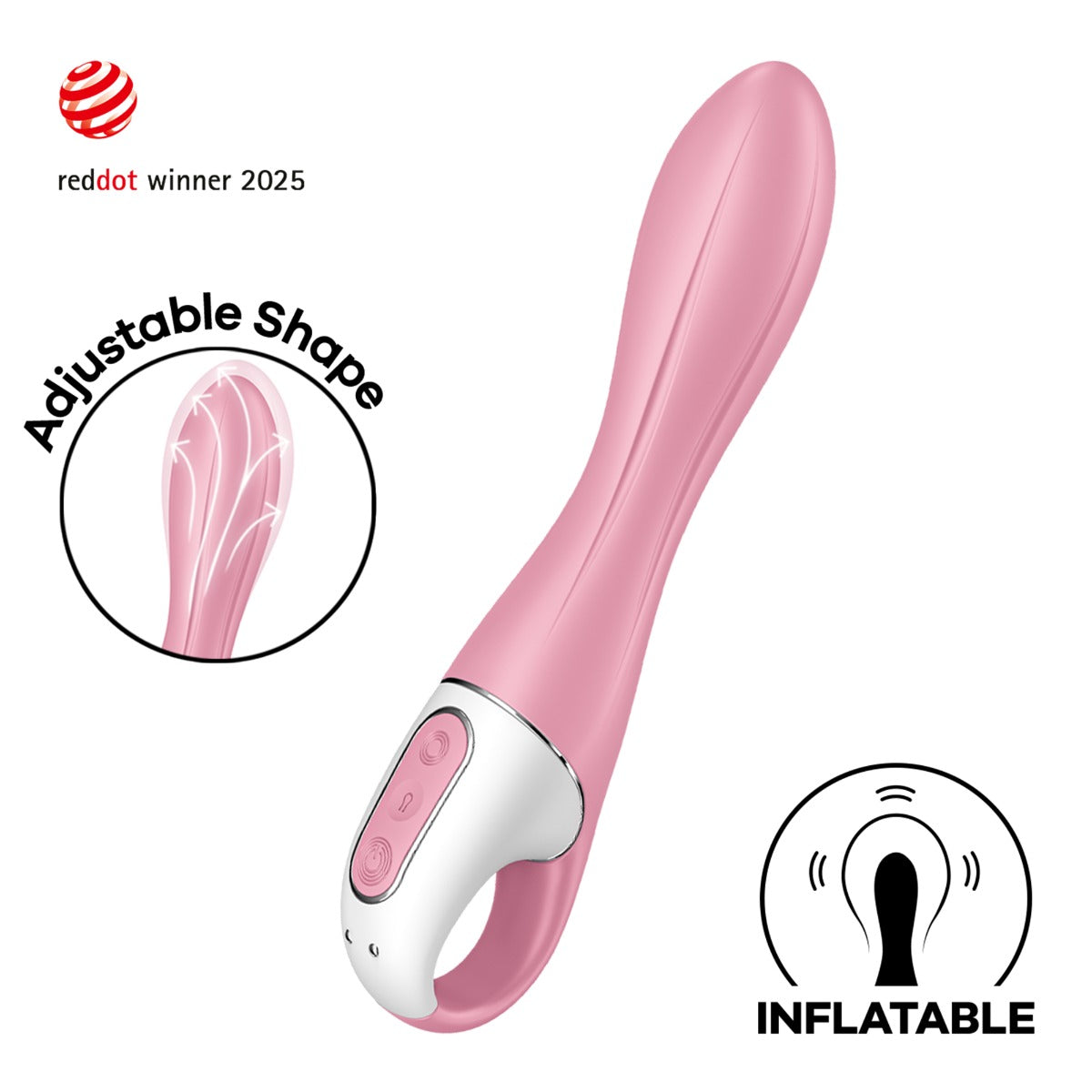 Satisfyer Air Pump Vibrator 2 in Pink – front view