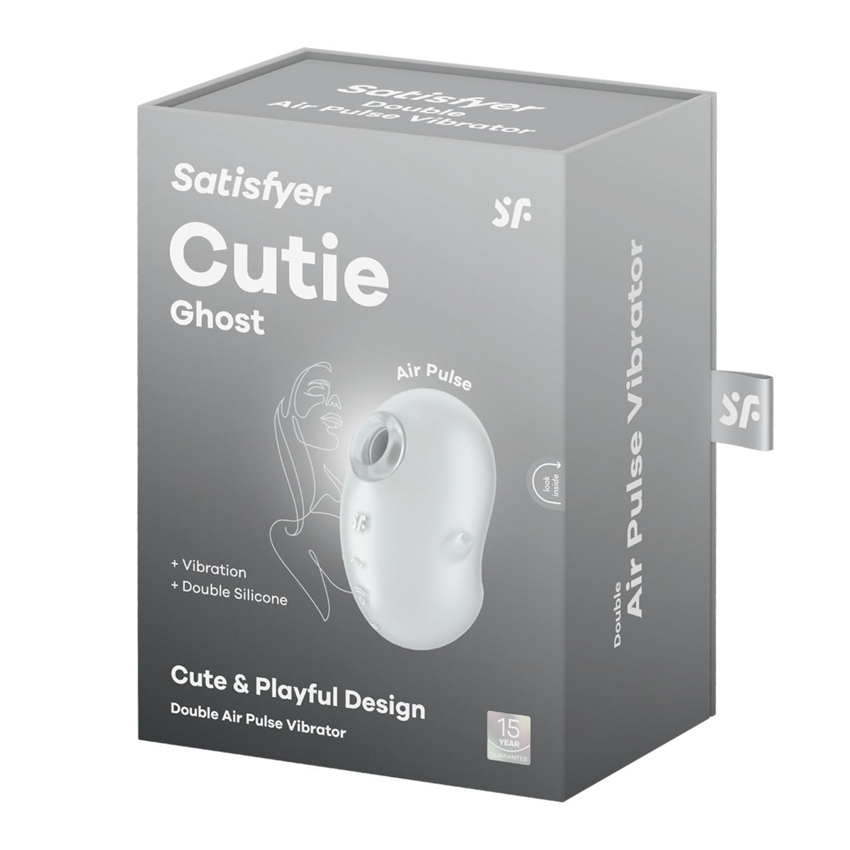 Satisfyer Cutie Ghost in White #Colour_White