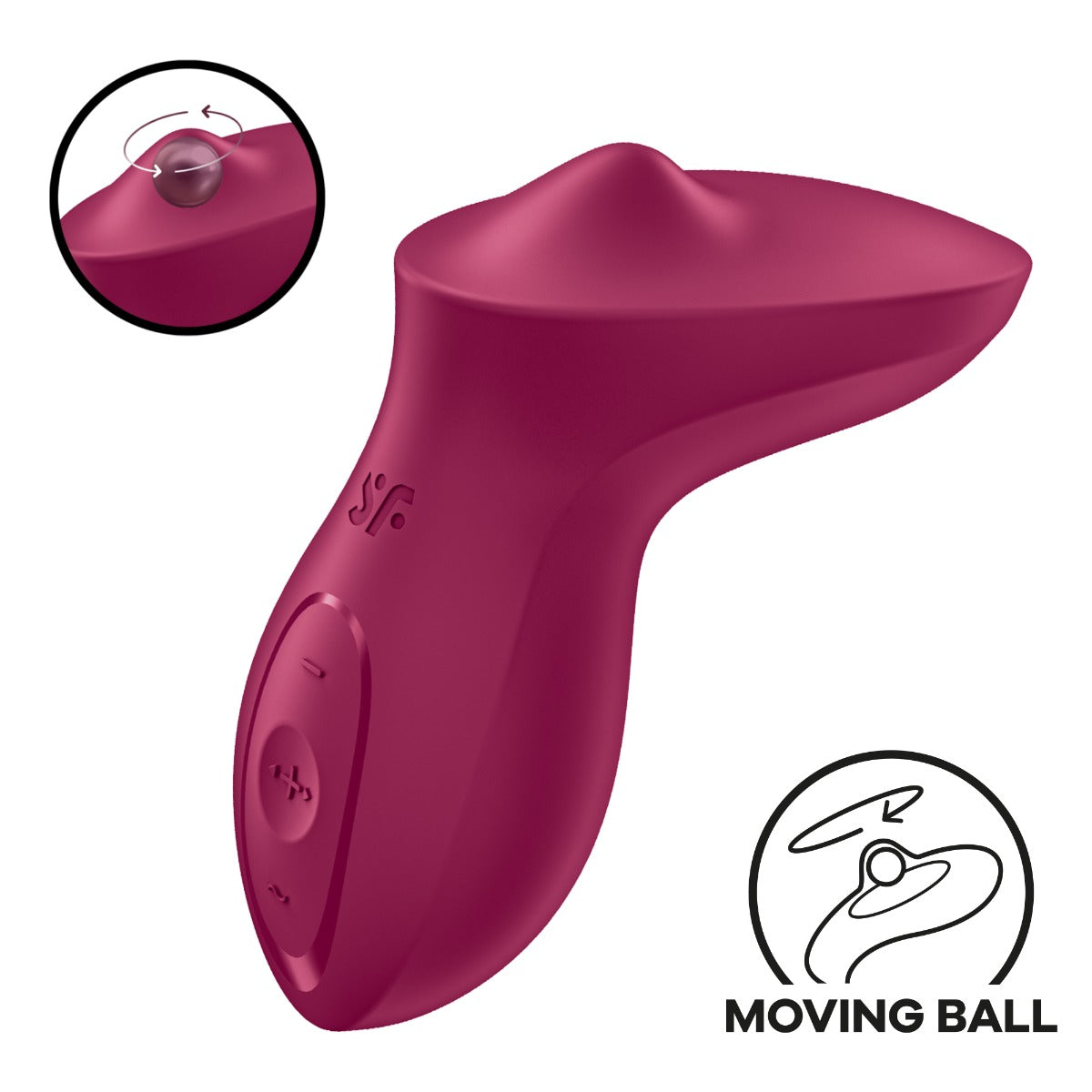 Satisfyer Exciterrr in Berry – alternate product view #Colour_Berry