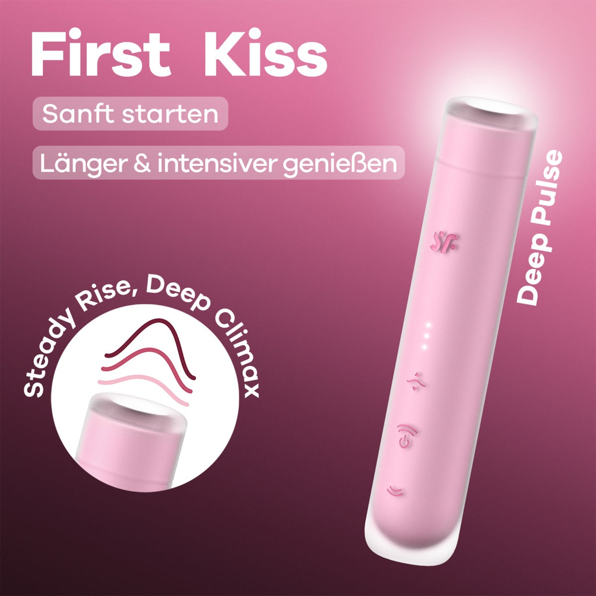 Satisfyer First Kiss in Berry – with retail packaging