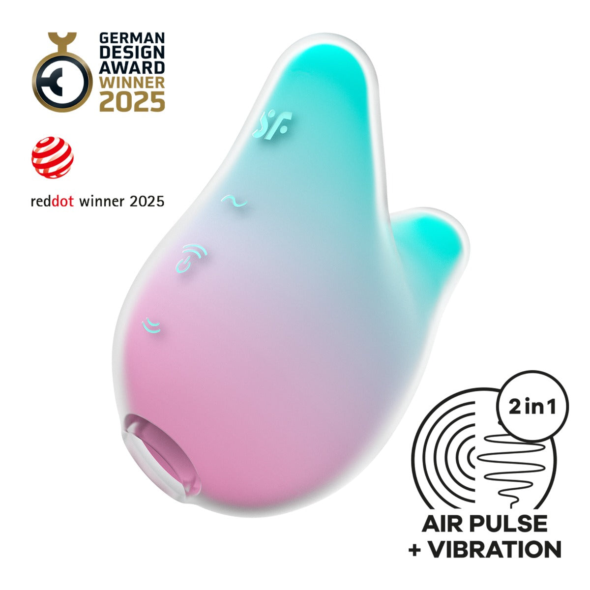 Satisfyer Mermaid Vibes in Mint/Pink – alternate product view #Colour_Mint/Pink