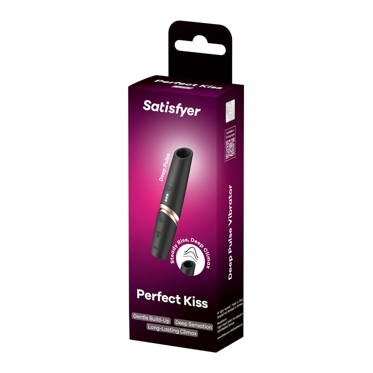 Satisfyer Perfect Kiss in Black and Gold