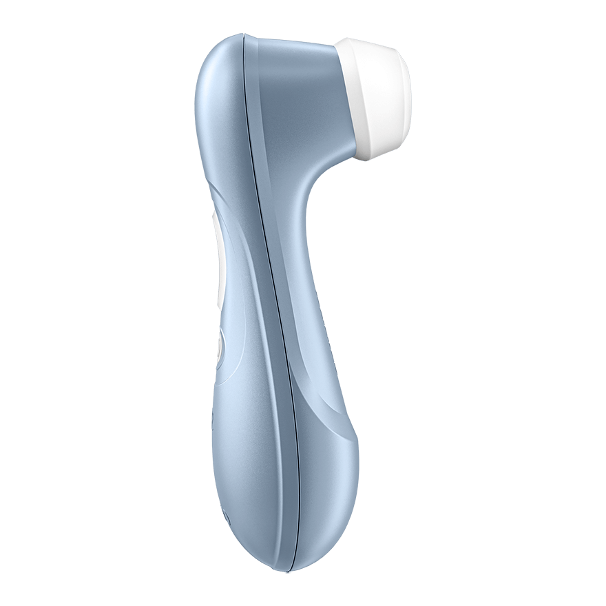 Satisfyer Pro 2 Generation 2 in Blue – side view 