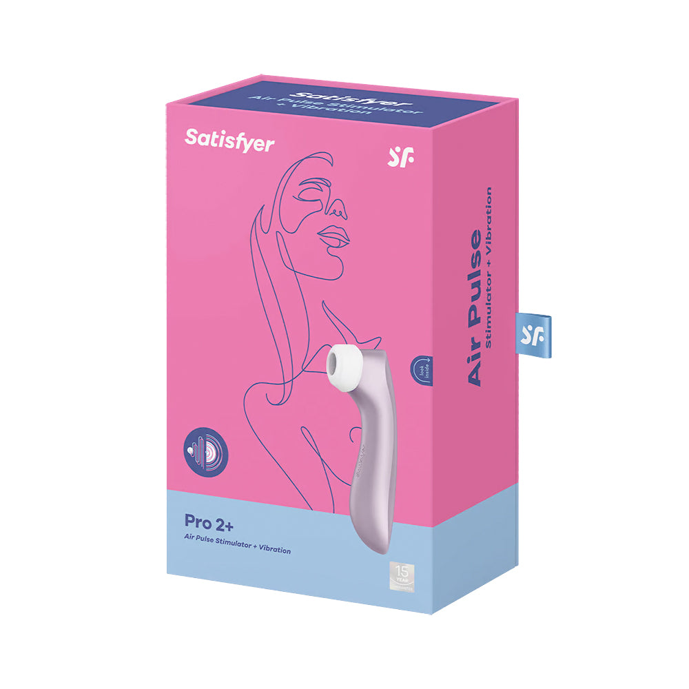 Satisfyer Pro 2+ in Violet – with retail packaging 