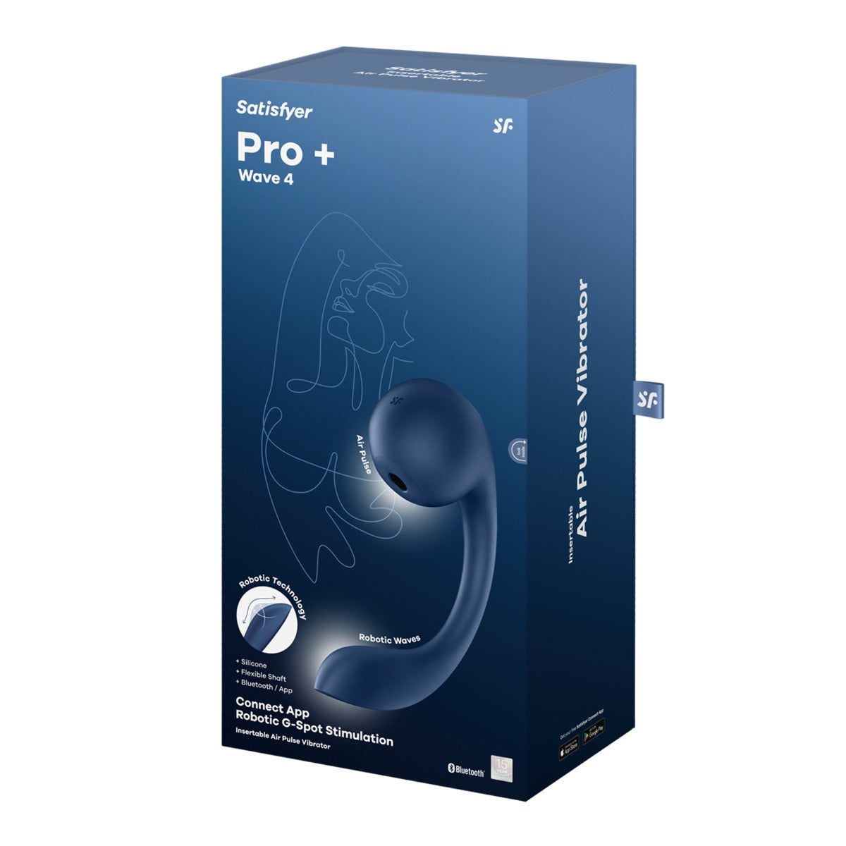 Satisfyer Pro+ Wave 4 Connect App in Dark Blue