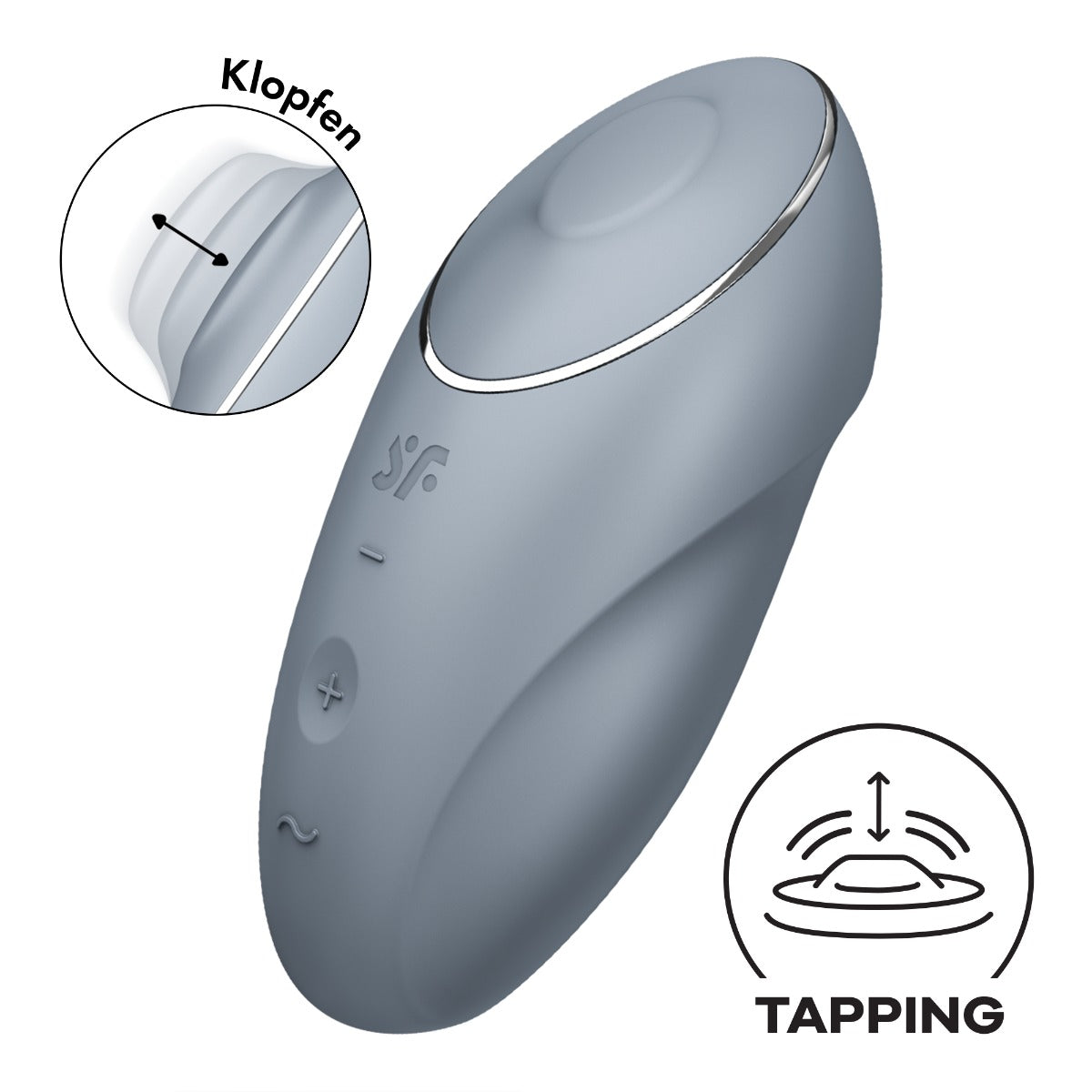 Satisfyer Tap &amp; Climax 1 in Blue-Grey – alternate product view