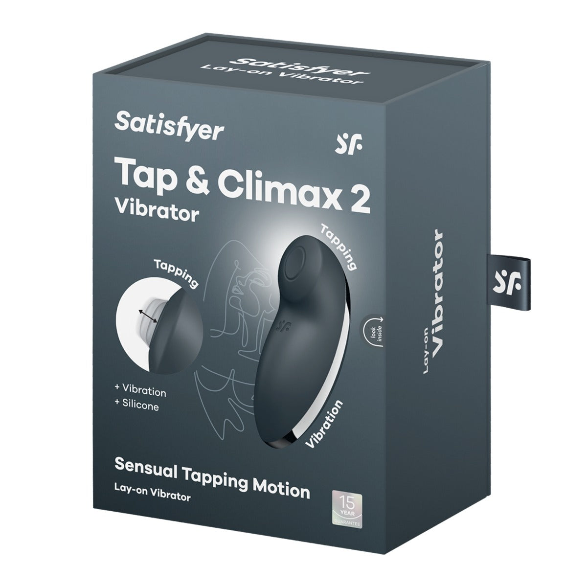 Satisfyer Tap & Climax 2 in Grey #Colour_Grey