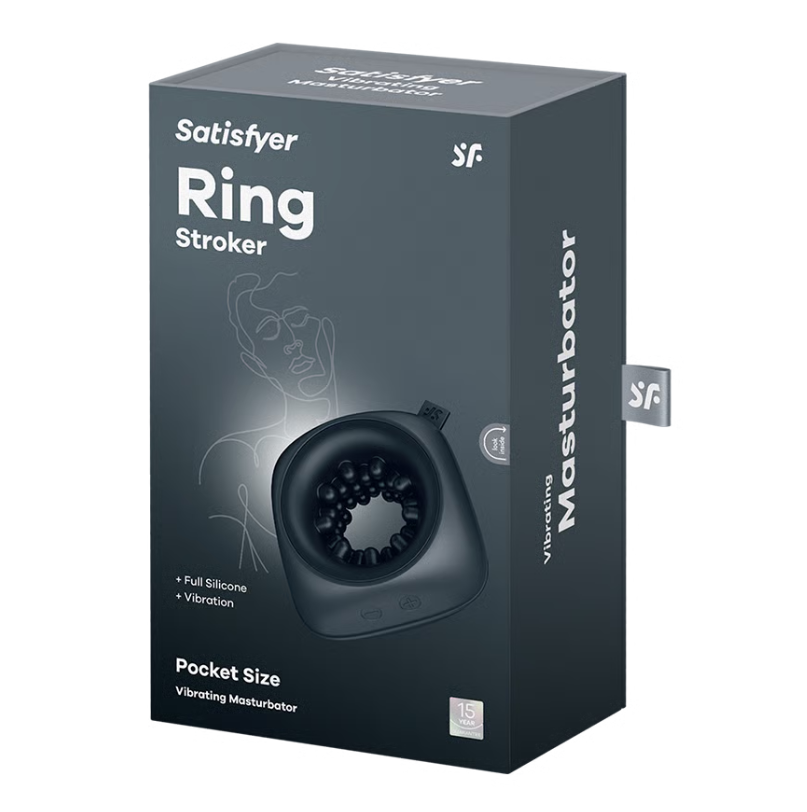 Satisfyer Ring Stroker in Black