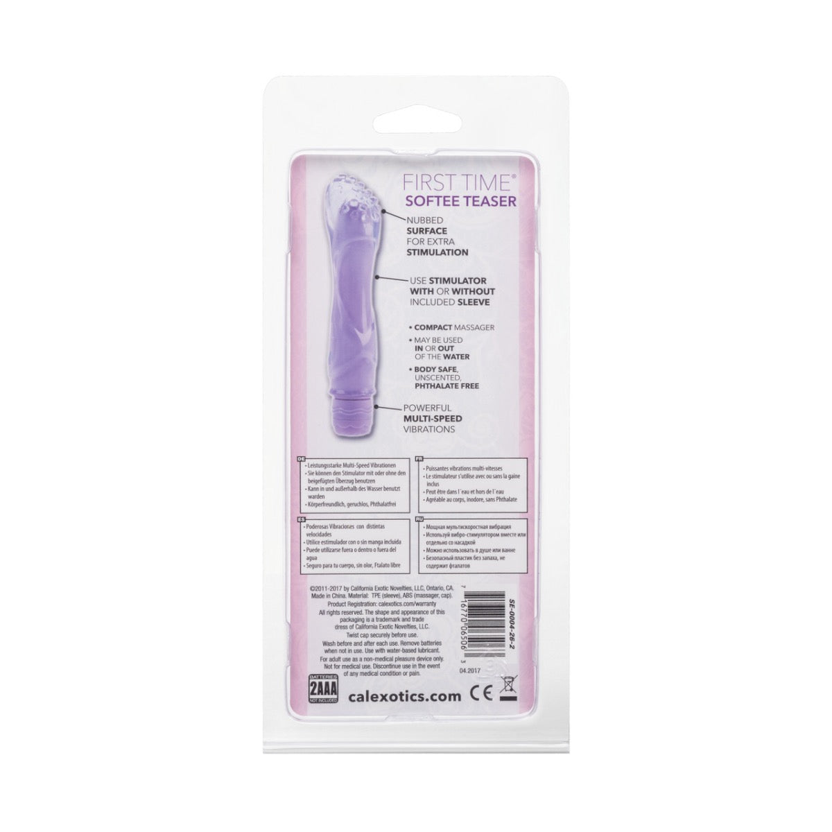 California Exotics First Time® Softee Teaser in Purple – additional product view