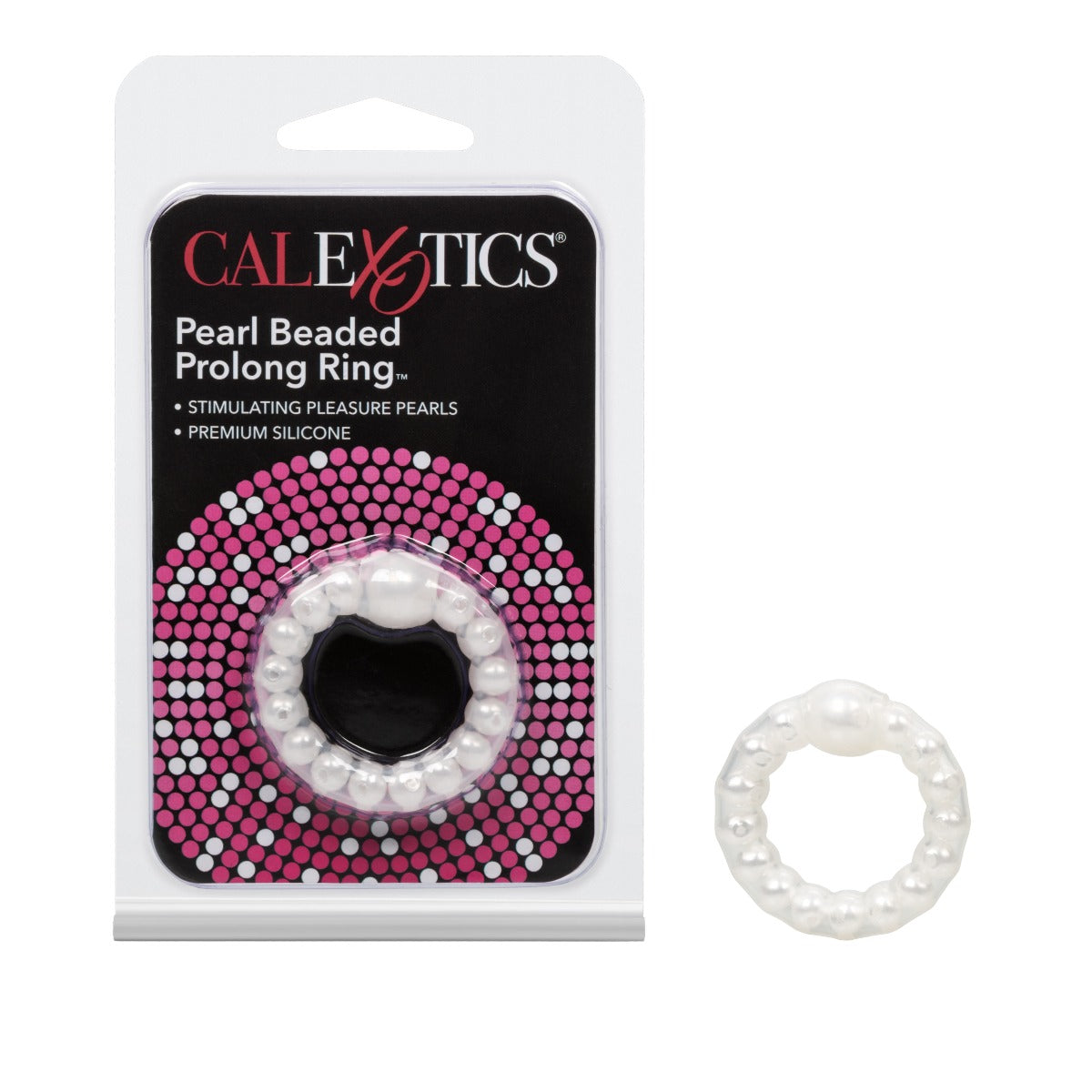 California Exotics Pearl Beaded Prolong Ring® in White
