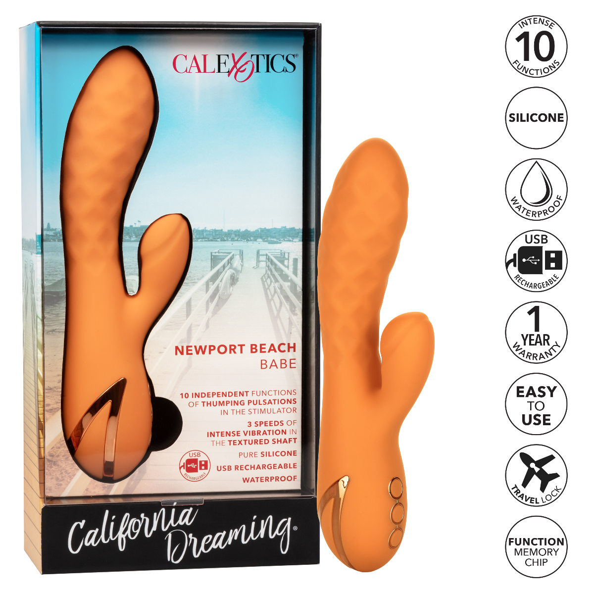 California Exotics California Dreaming® Newport Beach Babe in Orange – additional product view