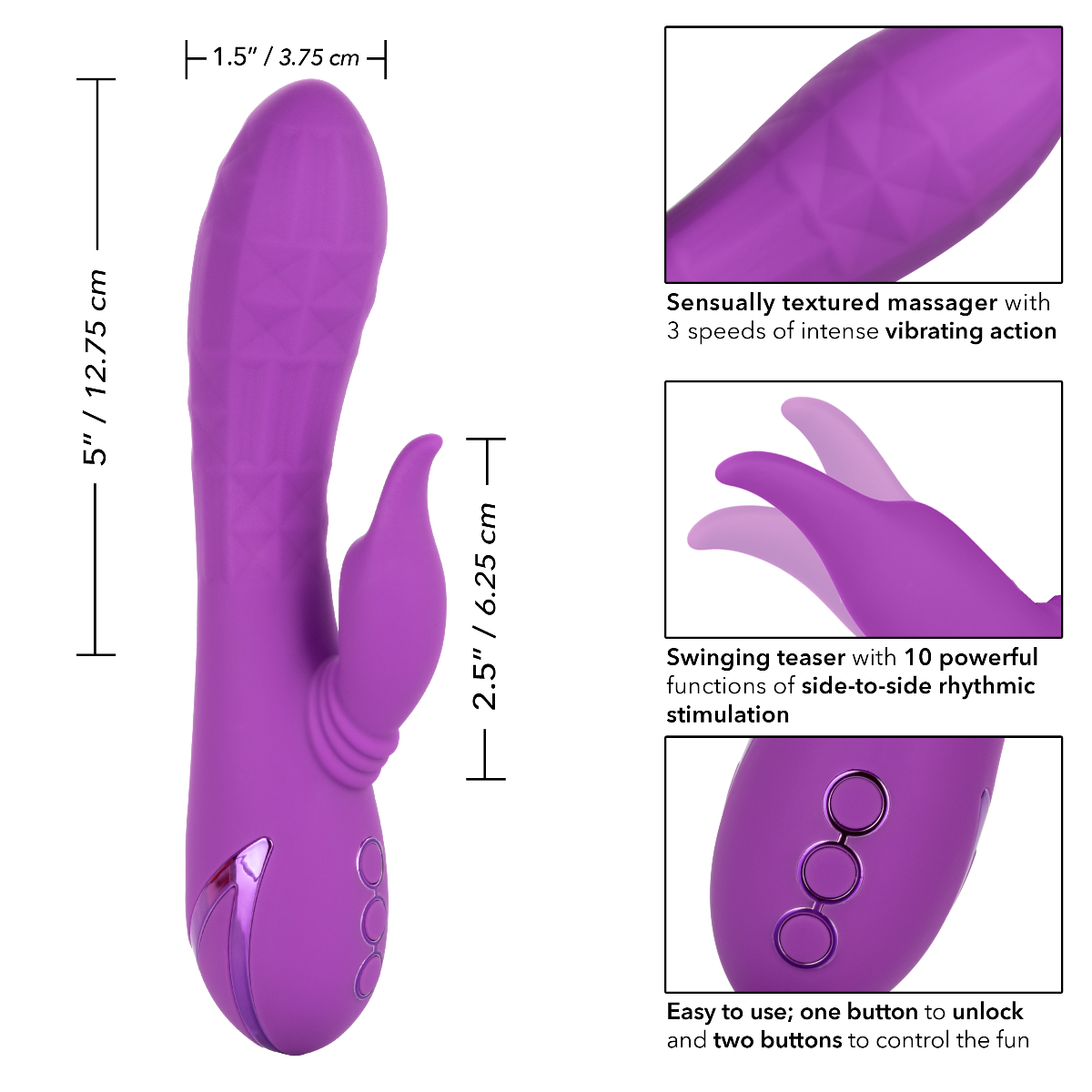 California Exotics California Dreaming® Valley Vamp in Purple – additional product view