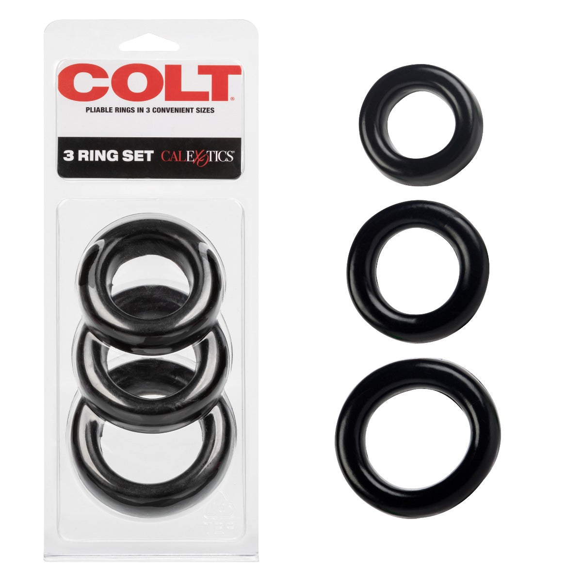 COLT 3 Ring Set in Black