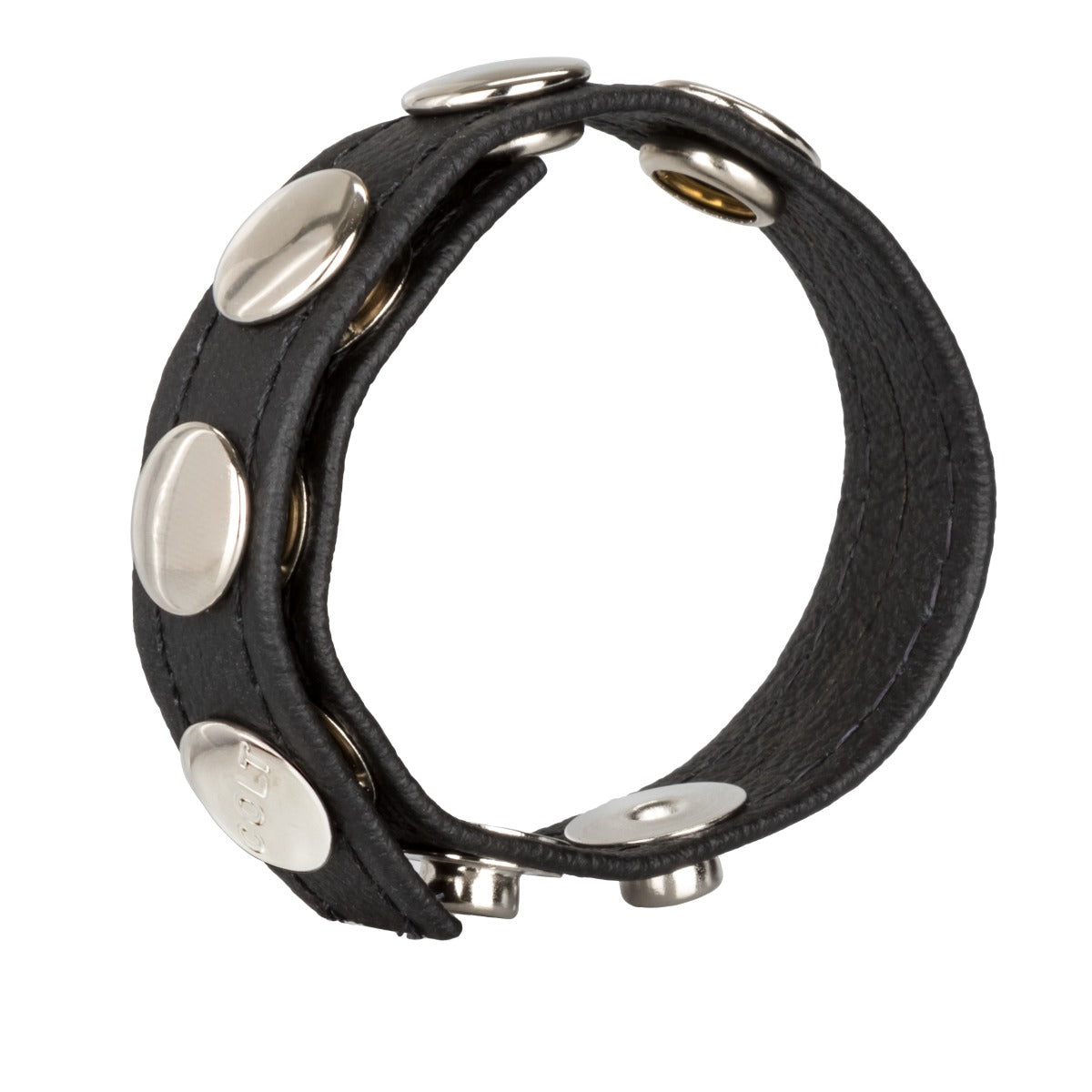 COLT Leather C/B Strap 5-Snap Fastener in Black – additional product view