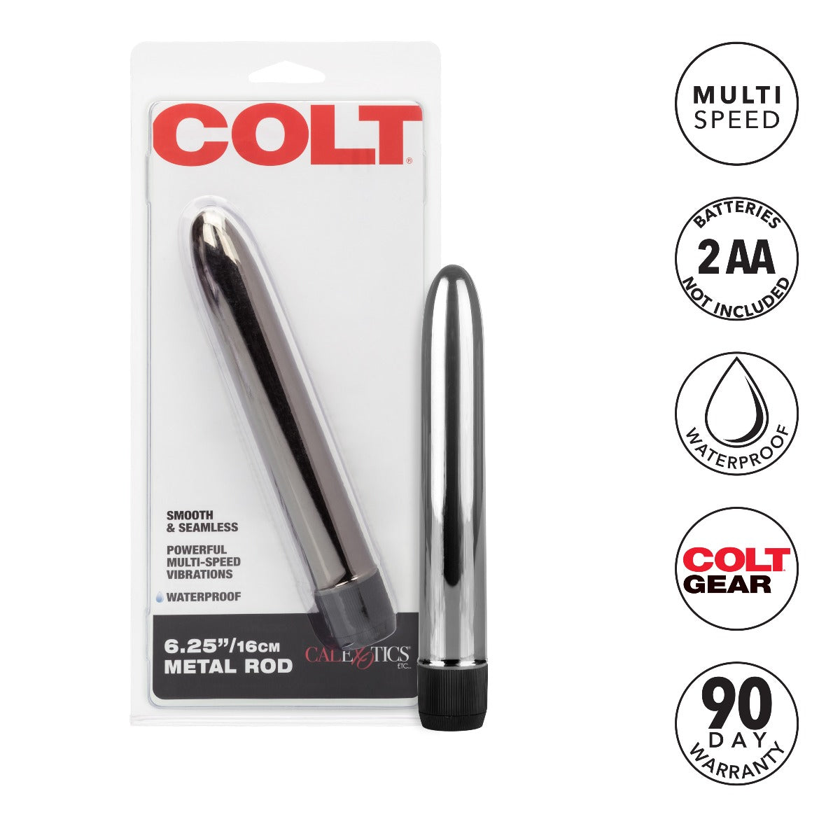 6.25" Metal Rod in Silver – additional product view
