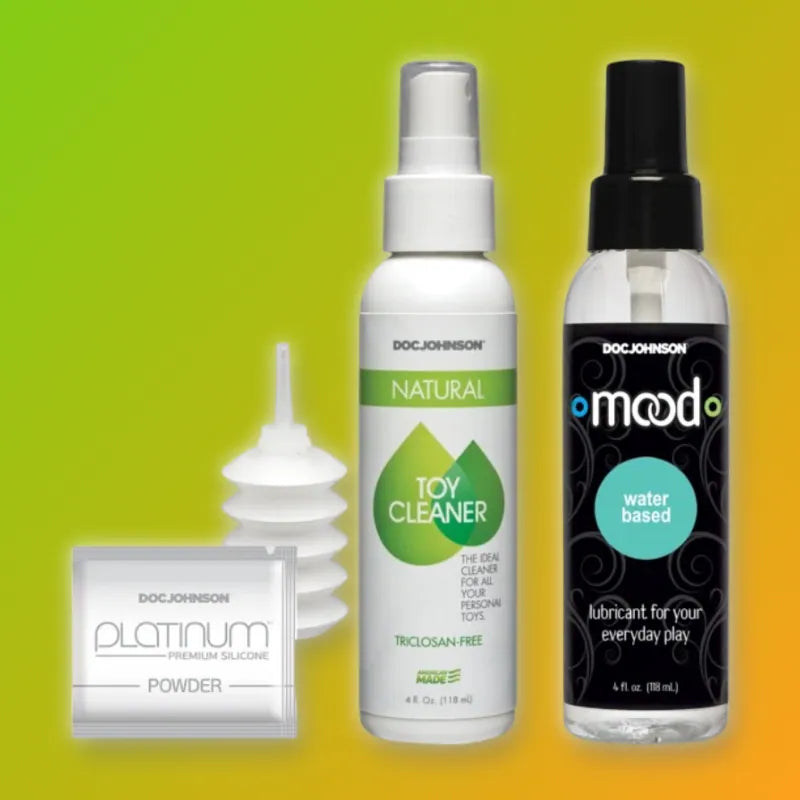 Sex toy cleaners collection bottles