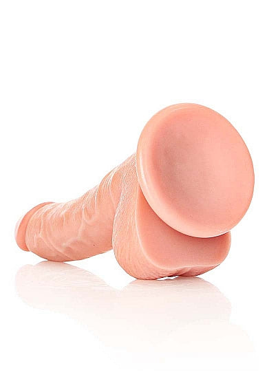 RealRock by Shots Curved Realistic Dildo &amp; Balls With Suction Cup – 7" – product detail view