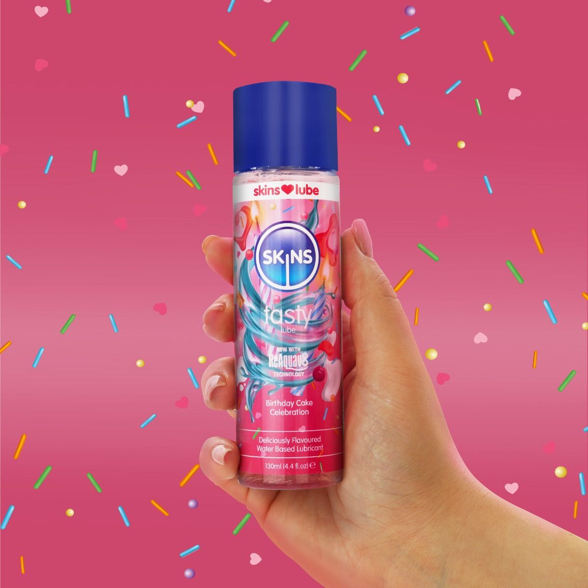 Tasty Lube - Birthday Cake Celebration - 4.4 fl oz (130ml) – in-hand view