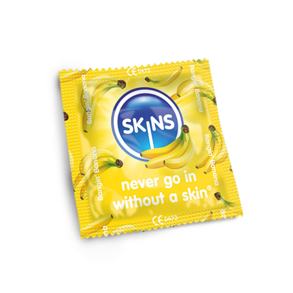 Skins Banana Premium Condoms - 500 Pack - single foil