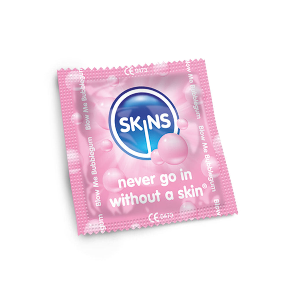 Skins Bubblegum Premium Condoms - 500 Pack - single foil