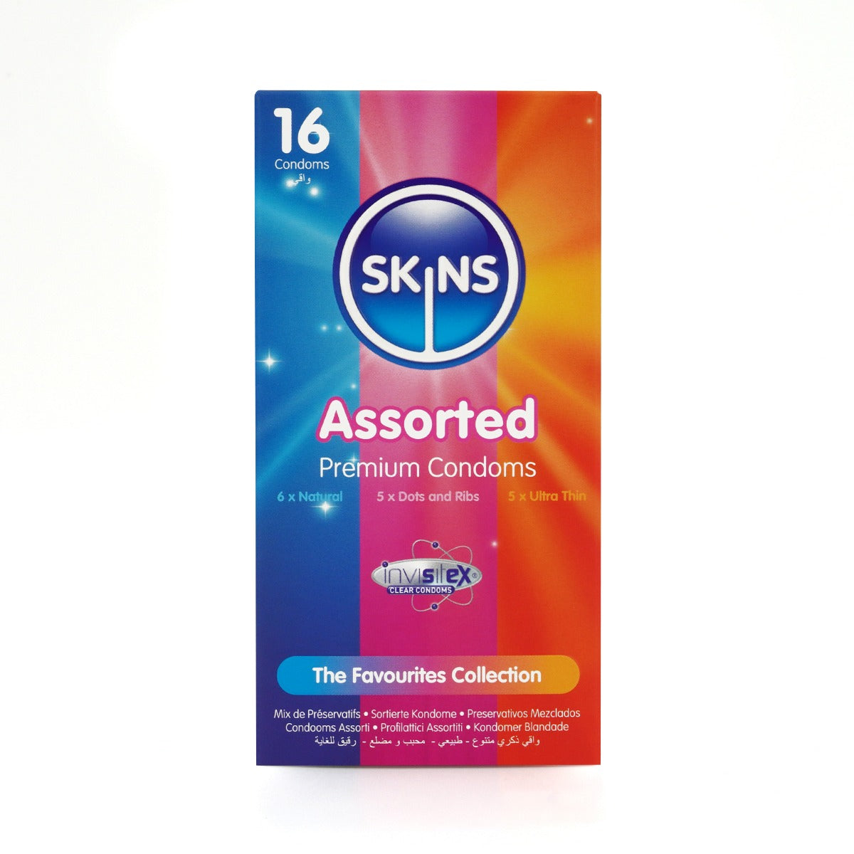Skins Assorted Premium Condoms - 16 Pack - front view