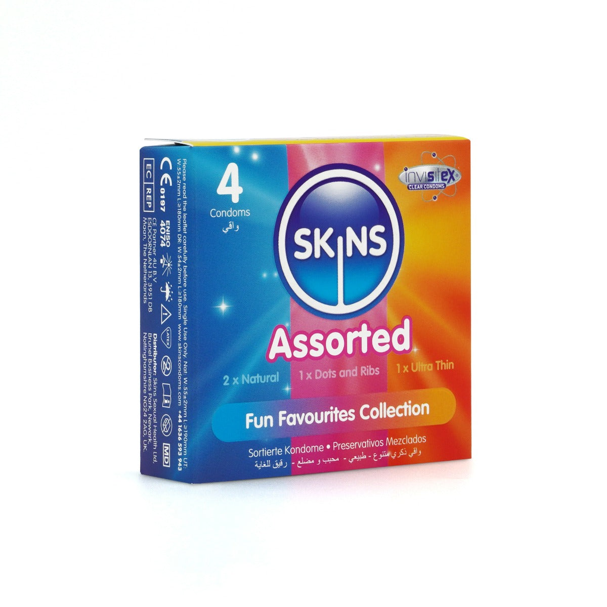 Skins Assorted Premium Condoms - 4 Pack - packaging
