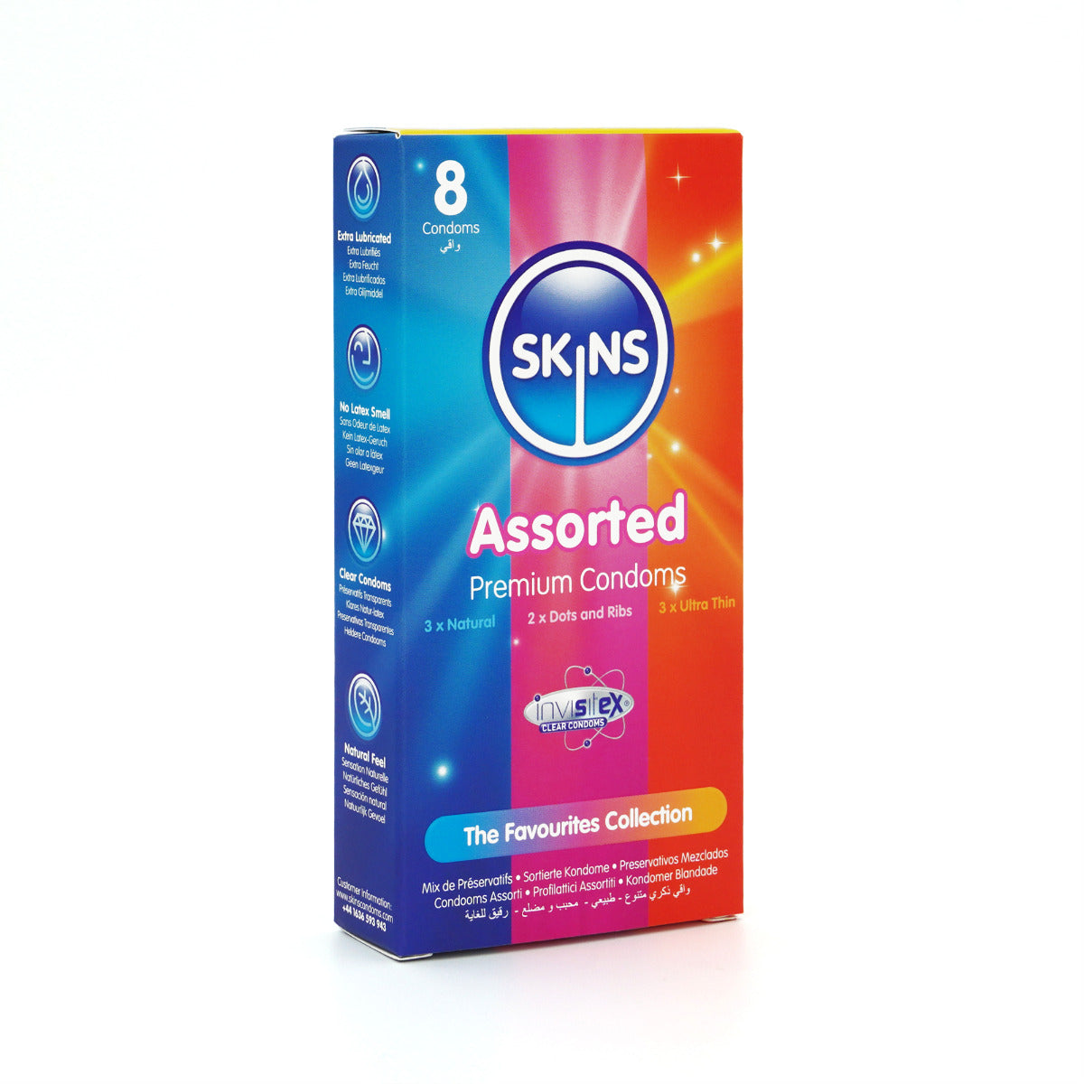 Skins Assorted Premium Condoms - 8 Pack - packaging