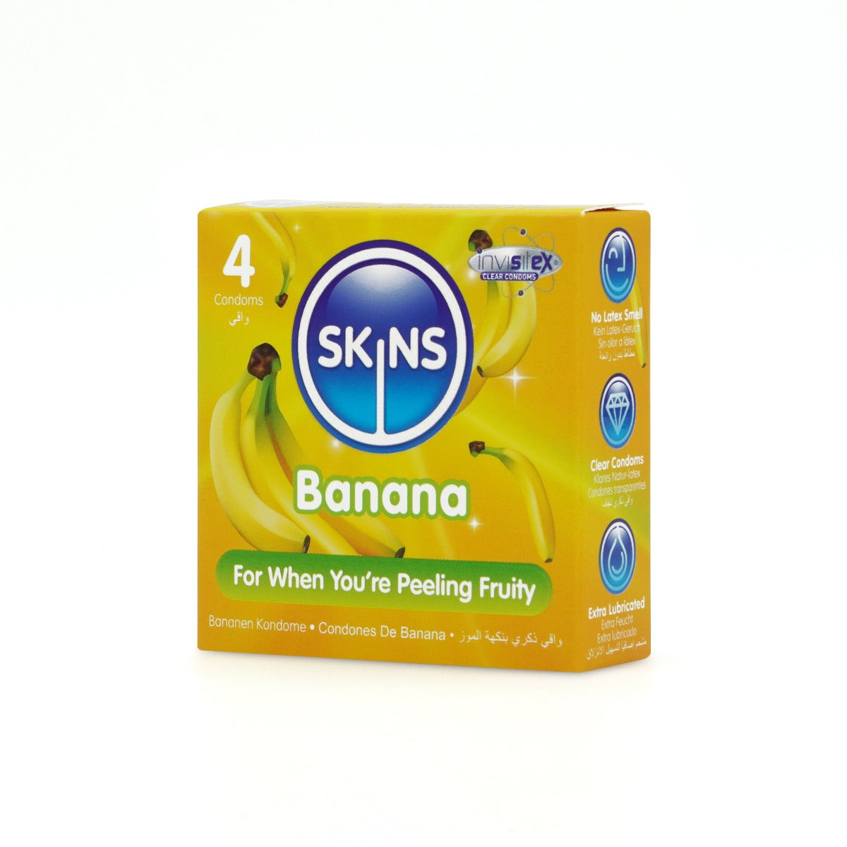 Skins Banana Premium Condoms - 4 Pack - product detail 3