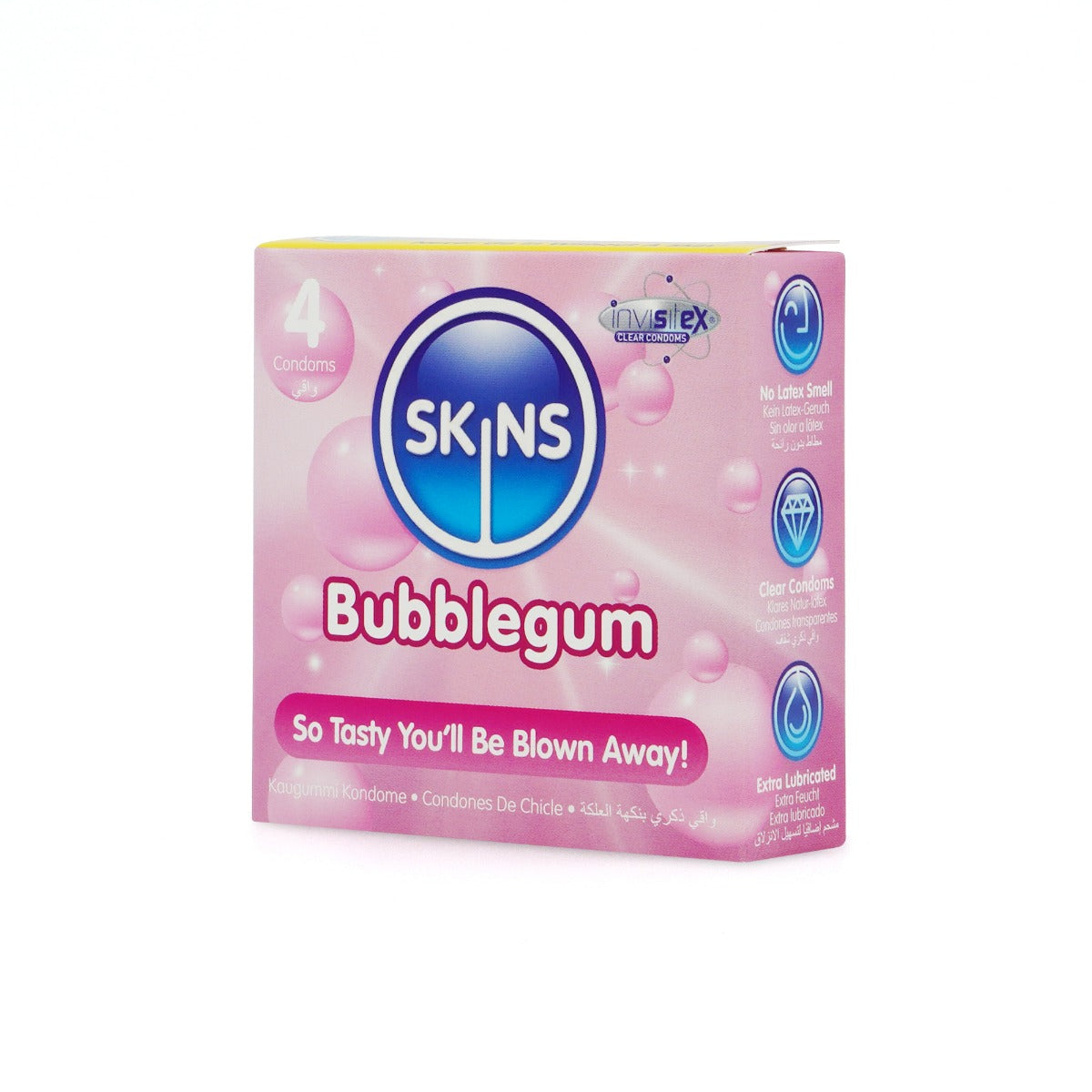 Skins Bubblegum Premium Condoms - 4 Pack - product detail 3