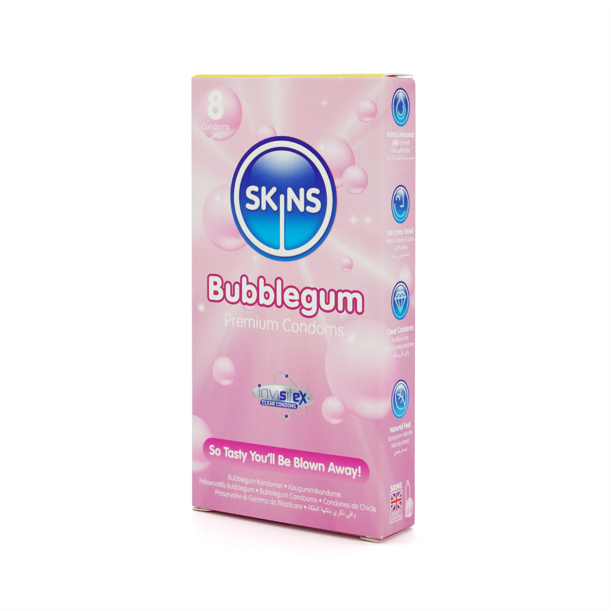 Skins Bubblegum Premium Condoms - 8 Pack - product detail 3