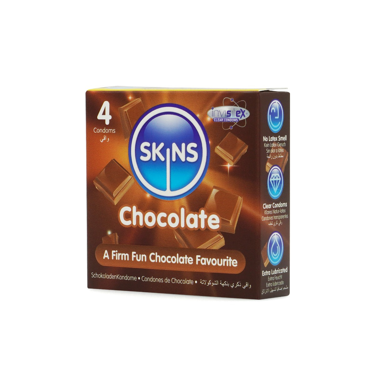 Skins Chocolate Premium Condoms - 4 Pack - product detail 3
