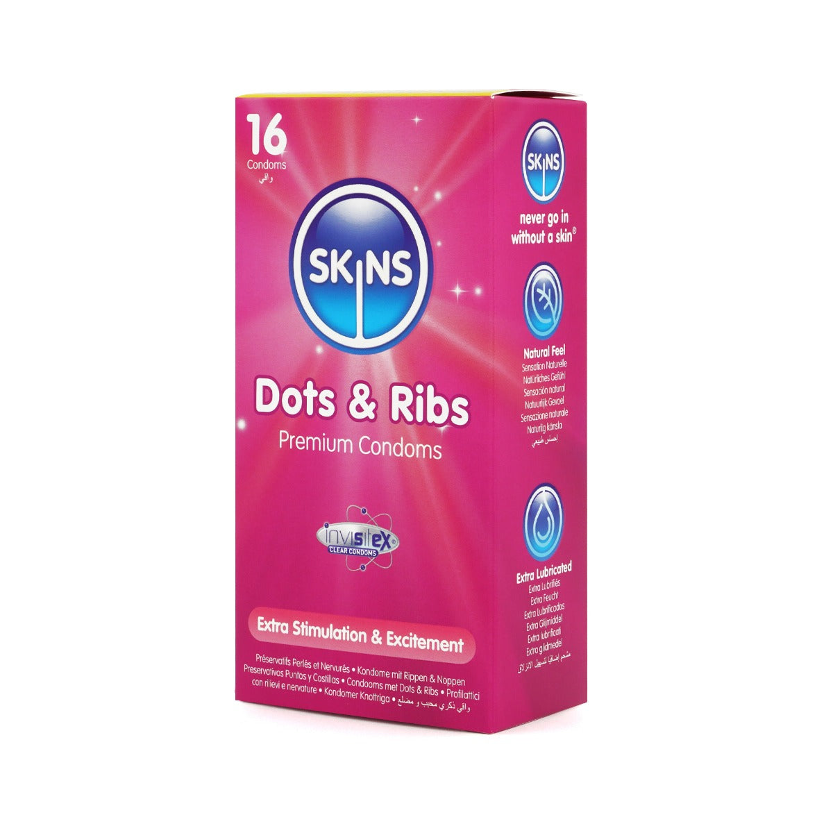 Skins Dots &amp; Ribs Premium Condoms - 16 Pack - product detail 3
