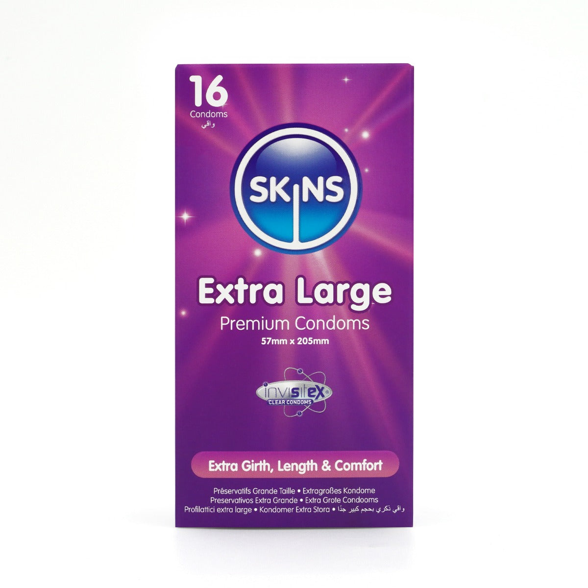 Skins Extra Large Premium Condoms - 16 Pack - front view