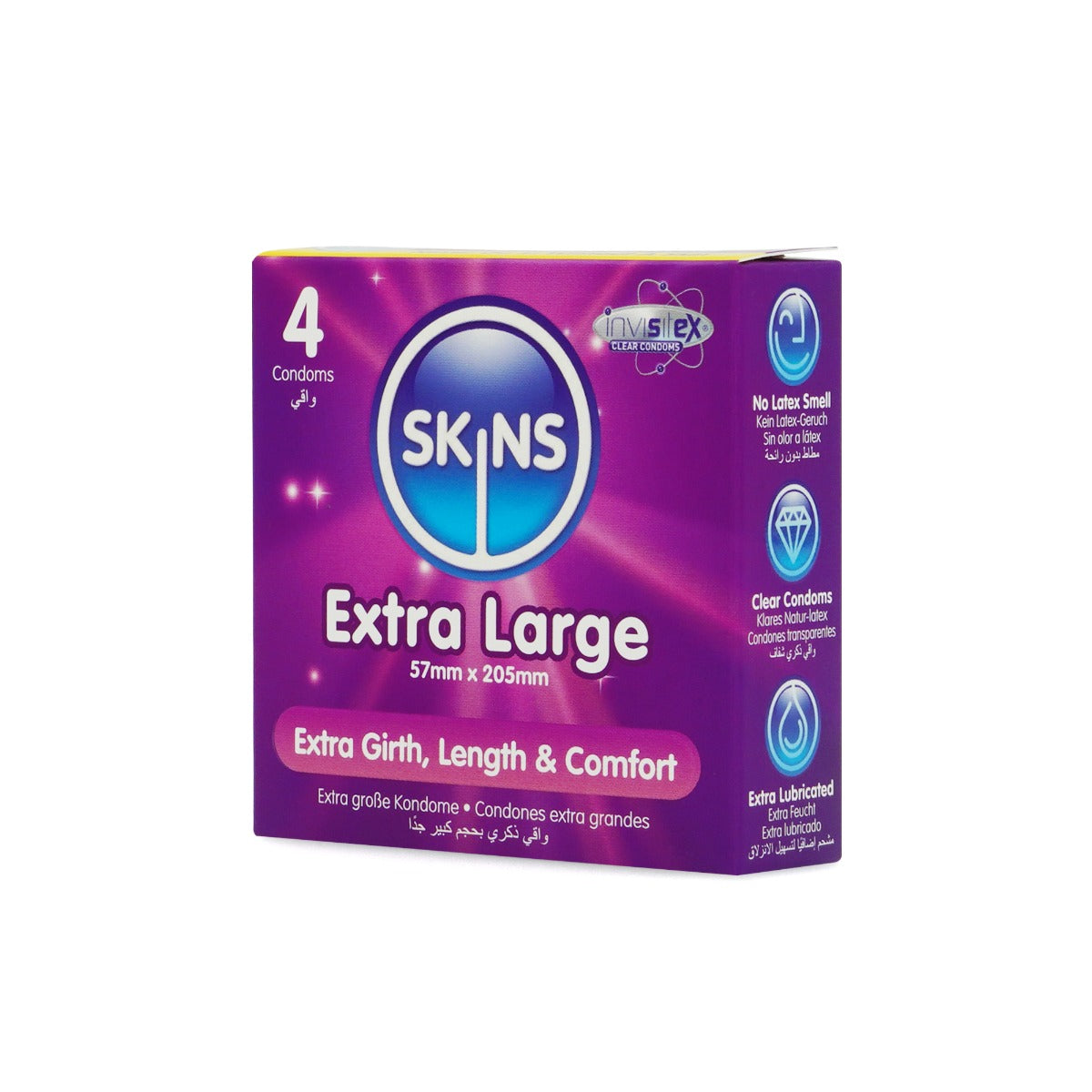 Skins Extra Large Premium Condoms - 4 Pack - product detail 3