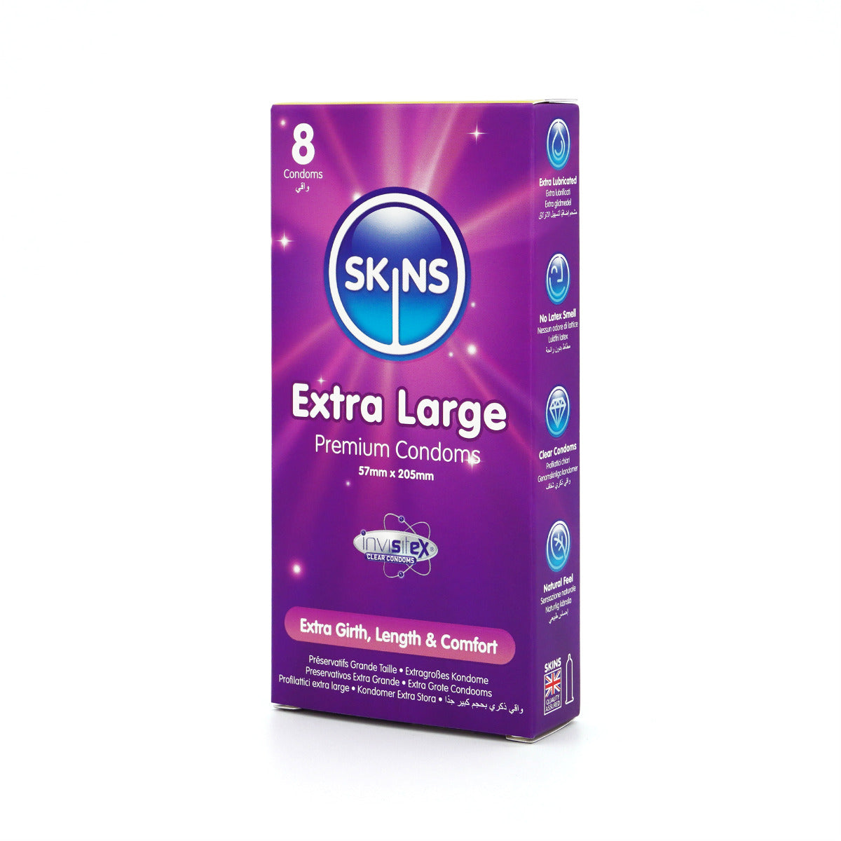Skins Extra Large Premium Condoms - 8 Pack - product detail 2