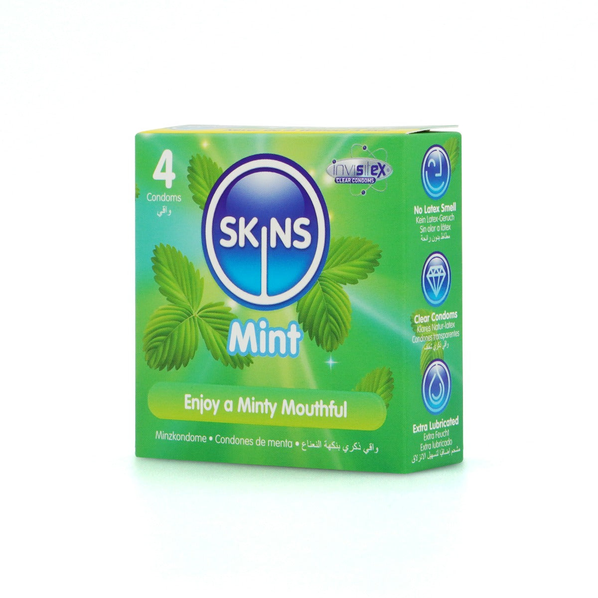 Skins Mint Condoms - 4 Pack - product detail 3