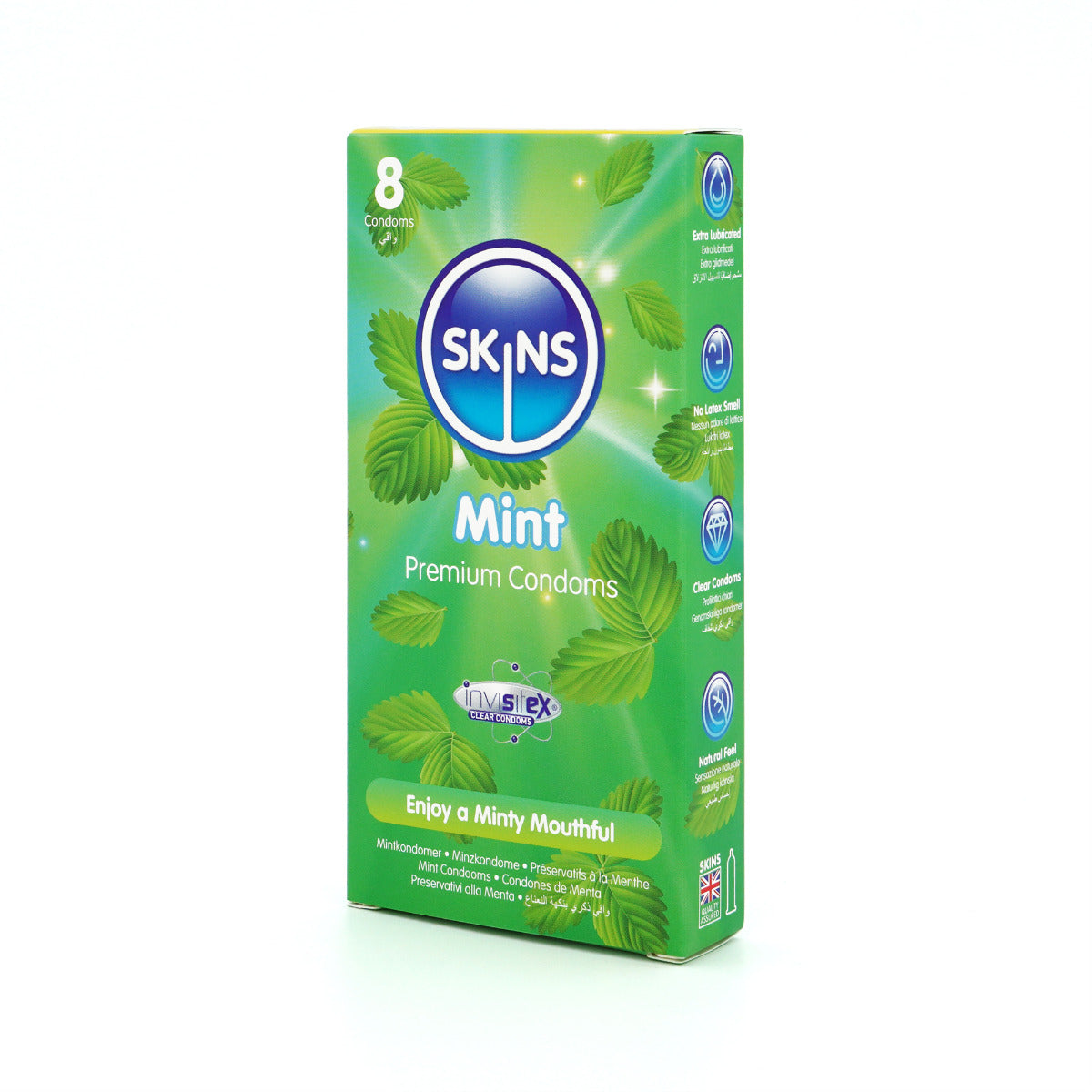 Skins Mint Condoms - 8 Pack - product detail 3