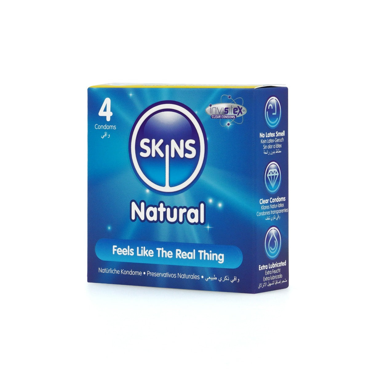 Skins Natural Premium Condoms - 4 Pack - product detail 3