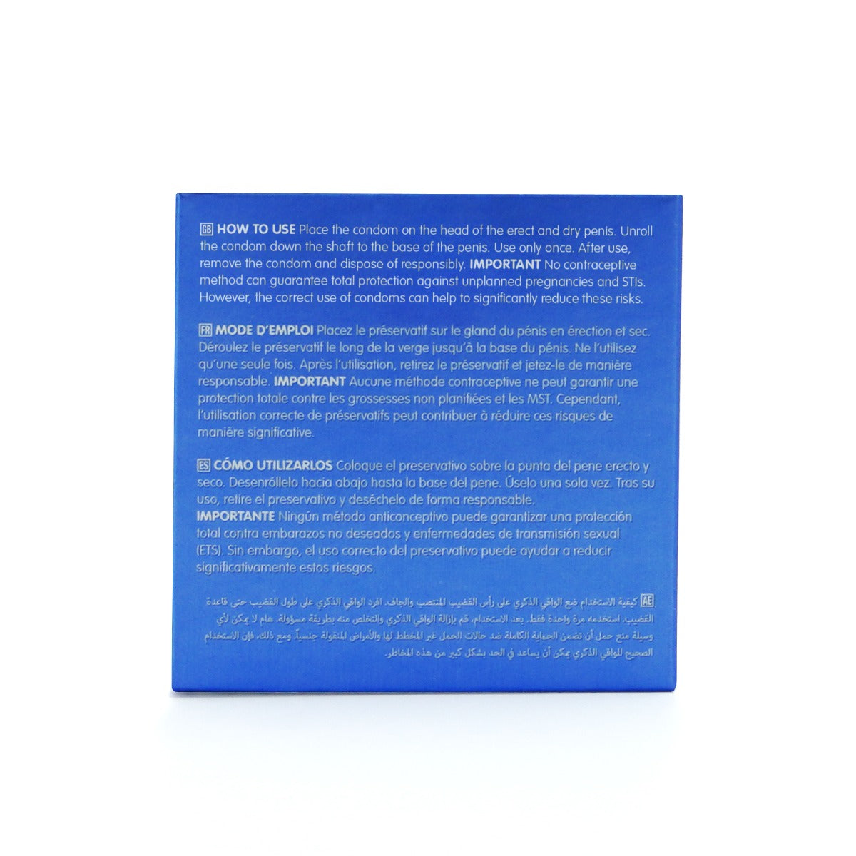 Skins Non-Latex Super Thin Premium Condoms - 4 Pack - back view