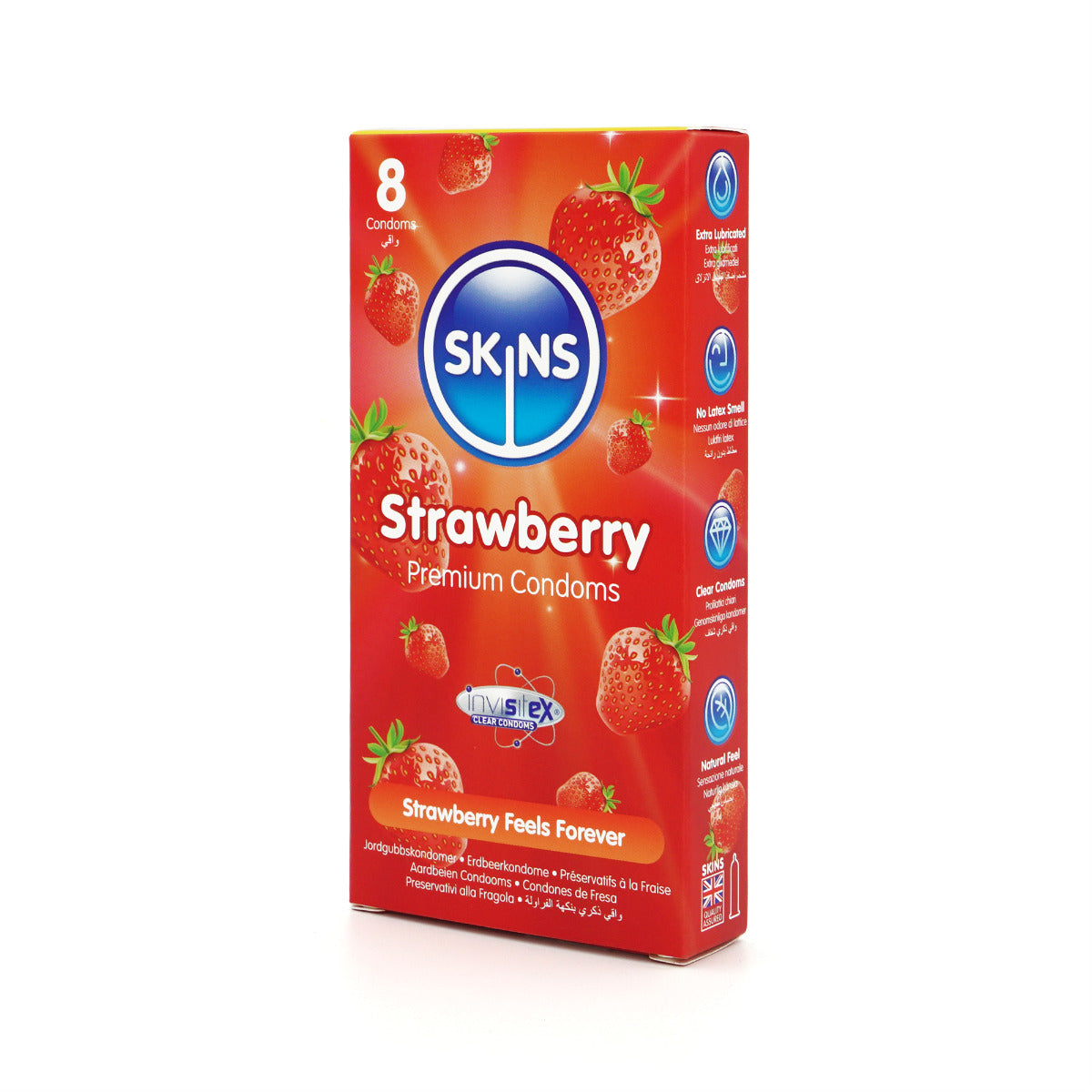 Skins Strawberry Premium Condoms - 8 Pack - product detail 2