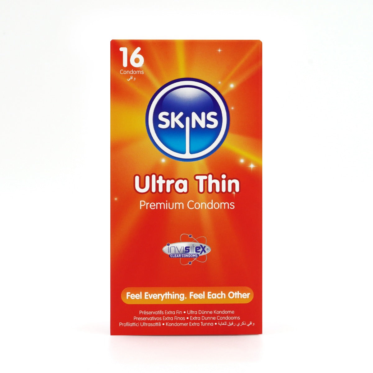 Skins Ultra Thin Premium Condoms - 16 Pack - front view