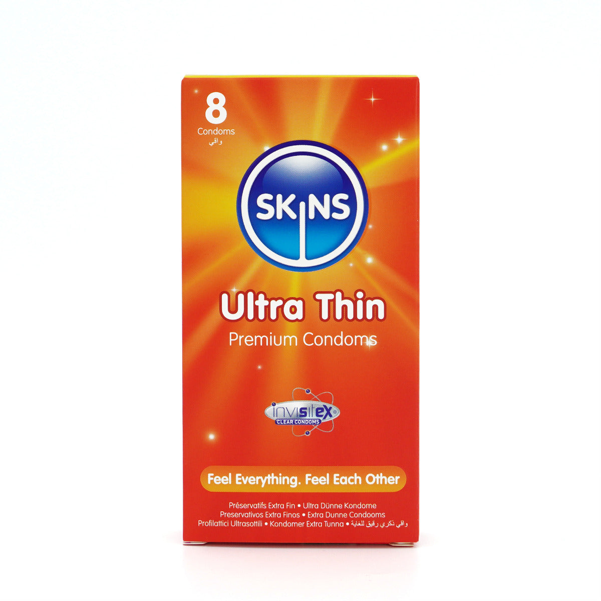 Skins Ultra Thin Premium Condoms - 8 Pack - front view