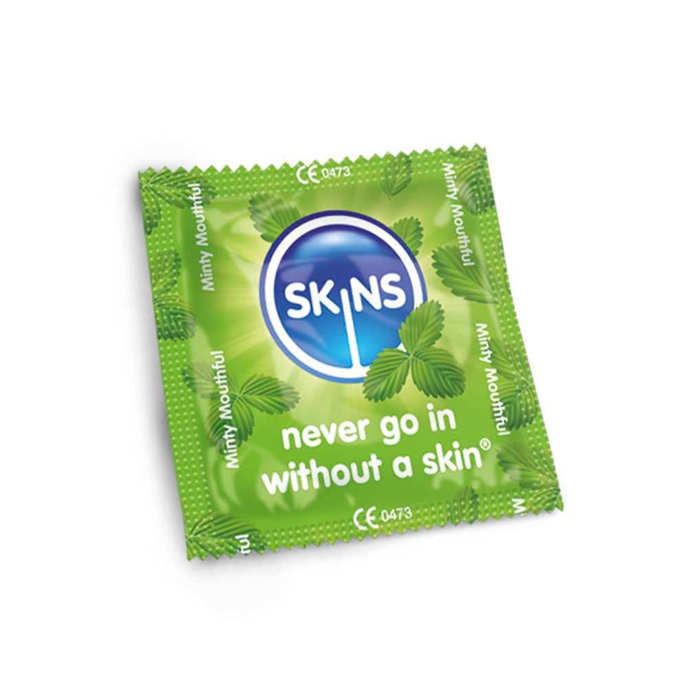 Skins Mint Condoms - 500 Pack - single foil