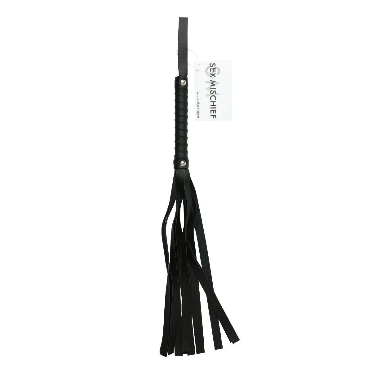Black Faux Leather Flogger – alternate view