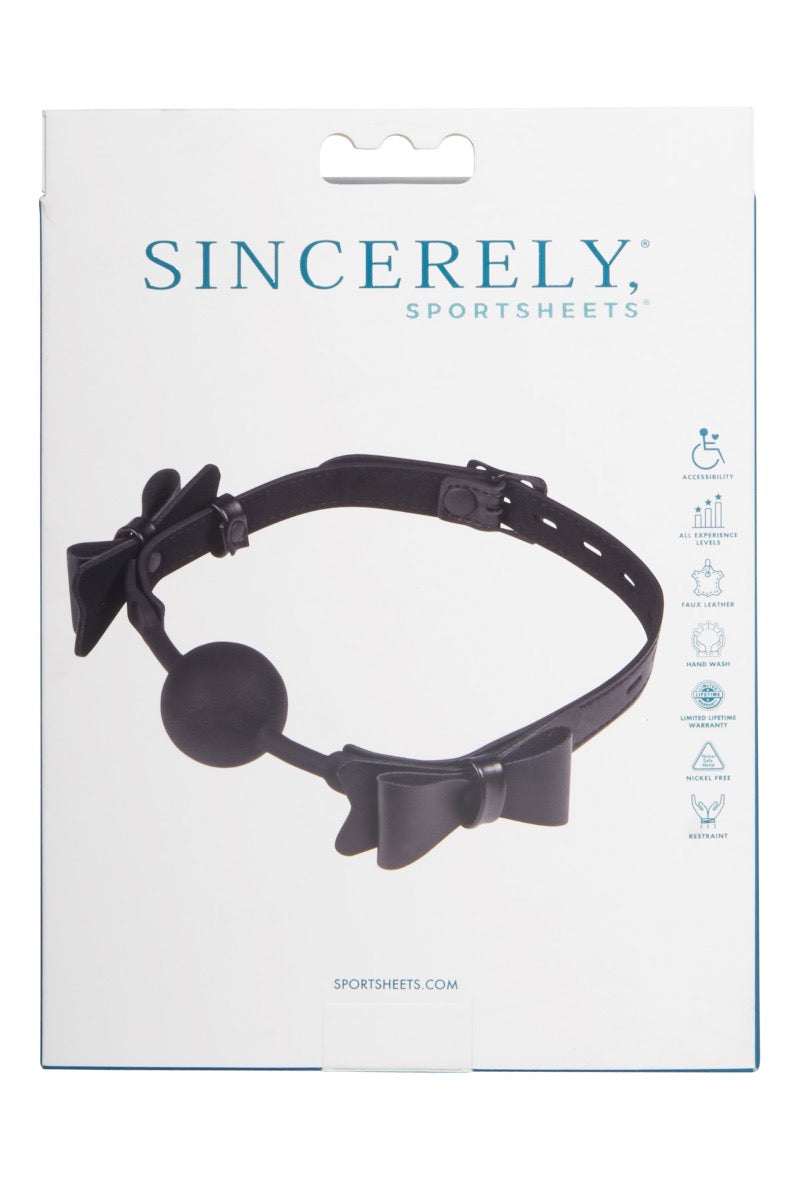 Sincerely® Bow Tie Ball Gag – additional view