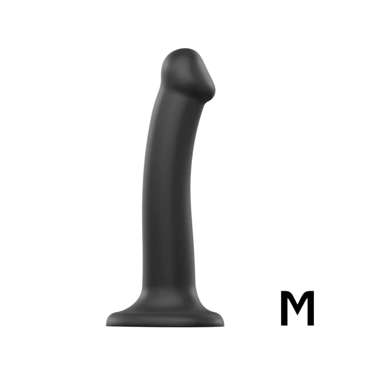 Strap On Me Silicone Bendable Dildo 7.1" – Black – additional product view 