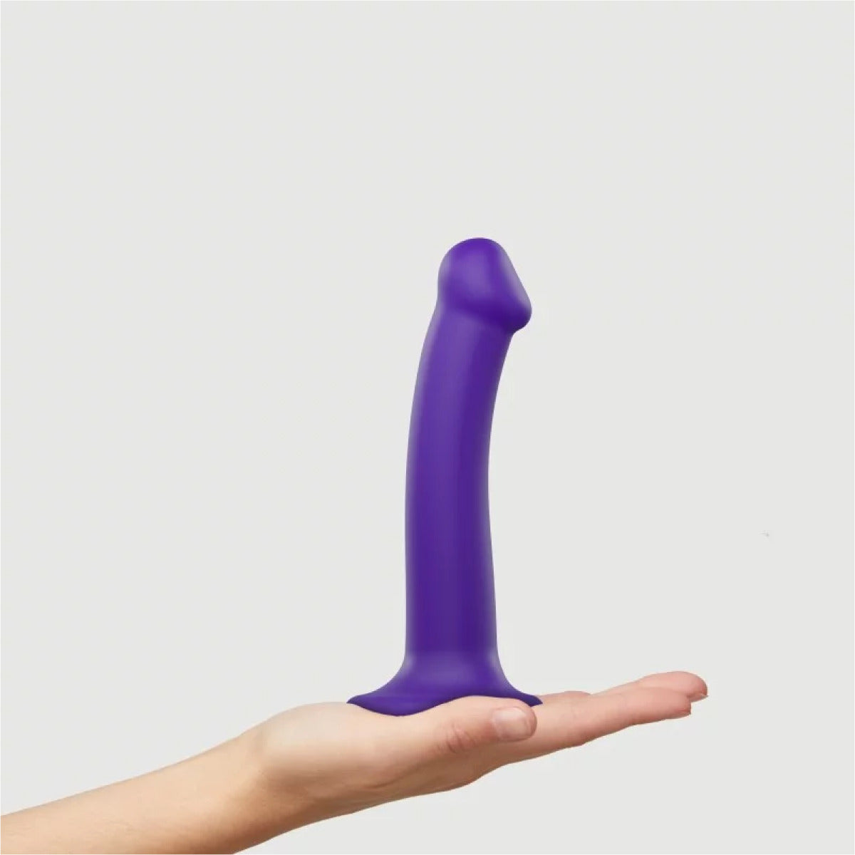 Strap On Me Silicone Bendable Dildo 7.1" – Purple – in hand 