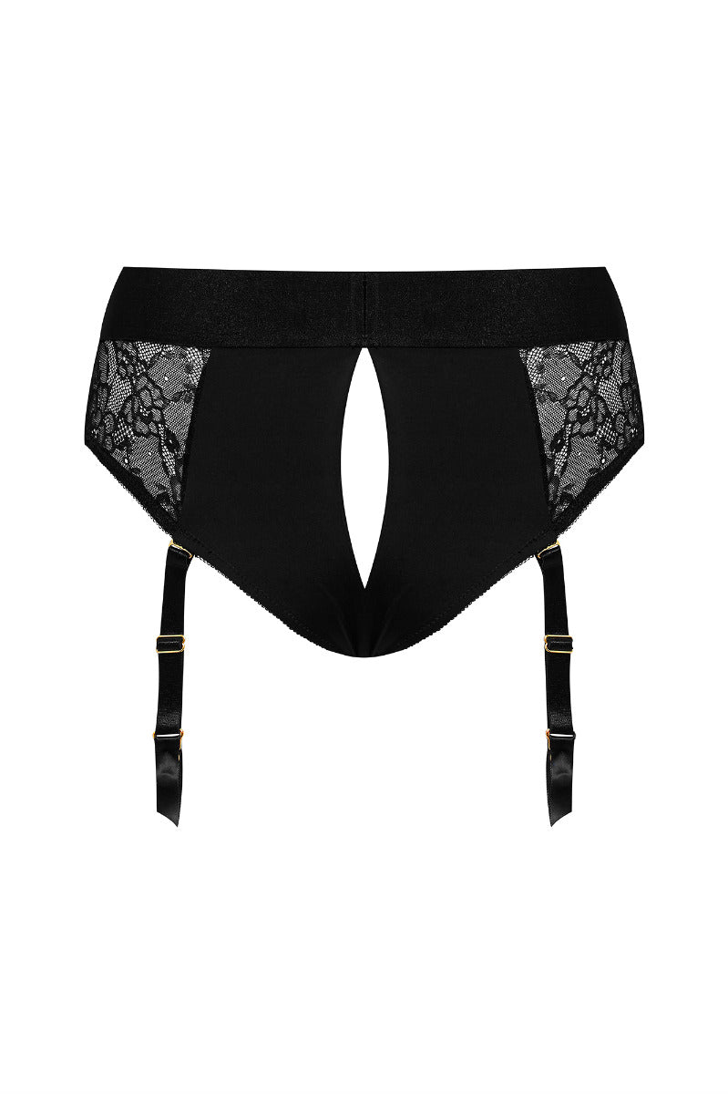 Strap On Me Diva Harness in Black – rear view 