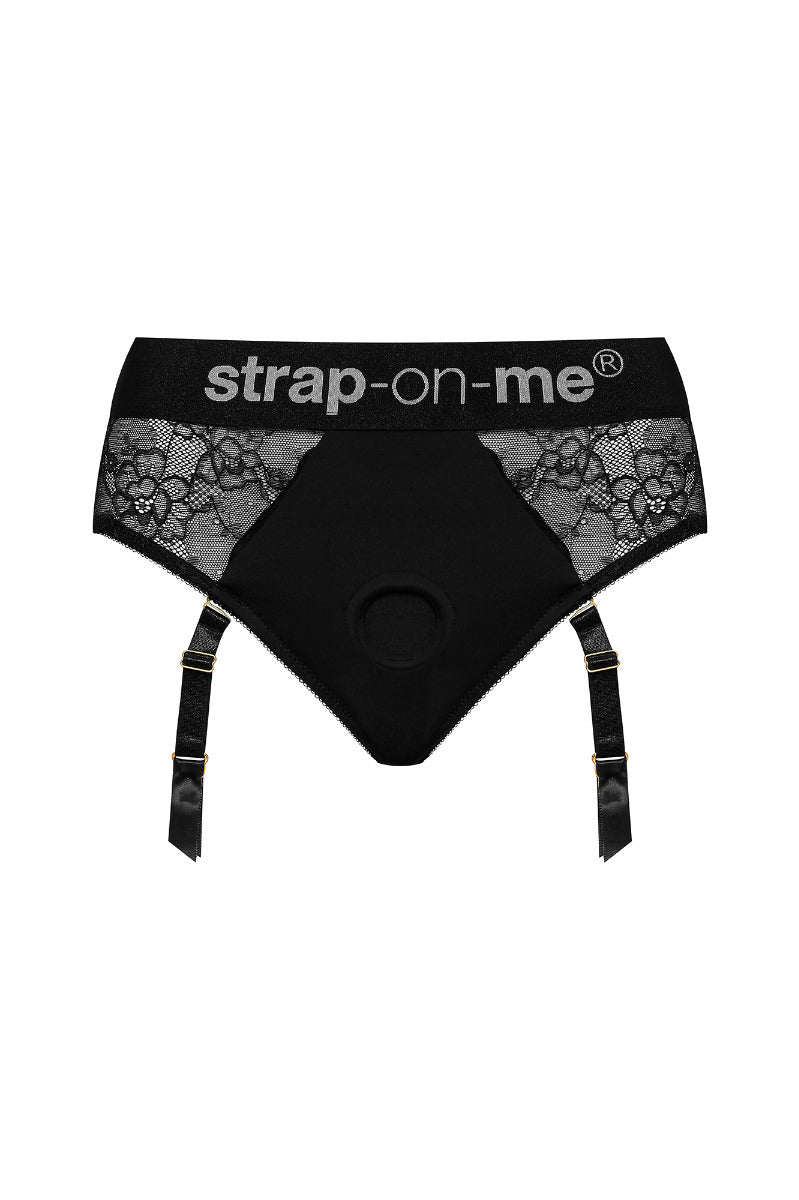 Strap On Me Diva Harness in Black – front view 